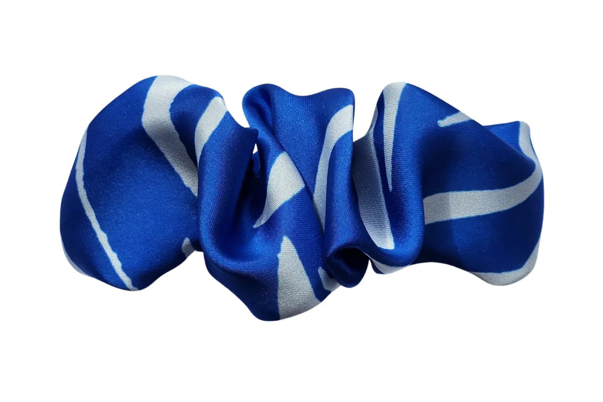 Rankų darbo plaukų segtukai Safyro blyksnis, dydis 10 cm.