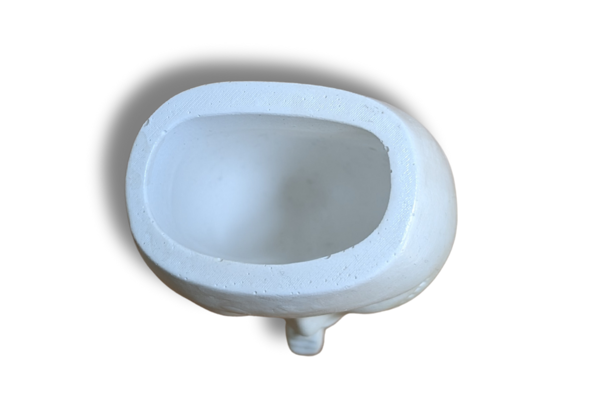 Rankų darbo dekoracija „Mergaitė“ – indelio viršus